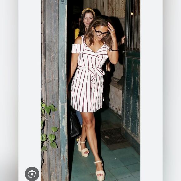 Alexis Black White Ruffle Tie Front Sundress | Summer Dress Casual Party Resort - Picture 5 of 16